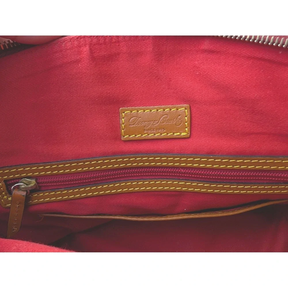 Dooney & Bourke Tartan Plaid Satchel Red Green Crossbody Bag M0028633